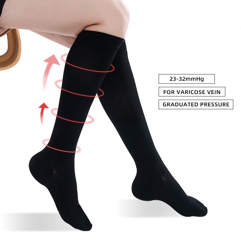 Compression Sleeve Calf - Legbeauty 23-32mmHg Medical Compression Calf Socks