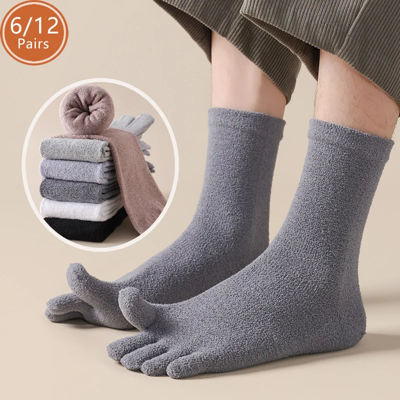 6/12 Pairs Thick Thermal Split - đánh giá và giá Toe Sock Split