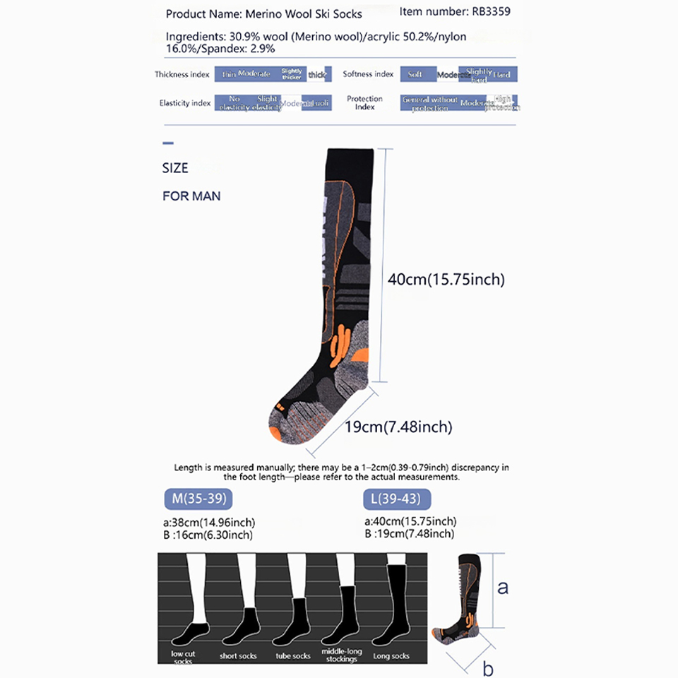 Loogdeel High Quality Merino W - đánh giá và giá Thermal Sock Winter