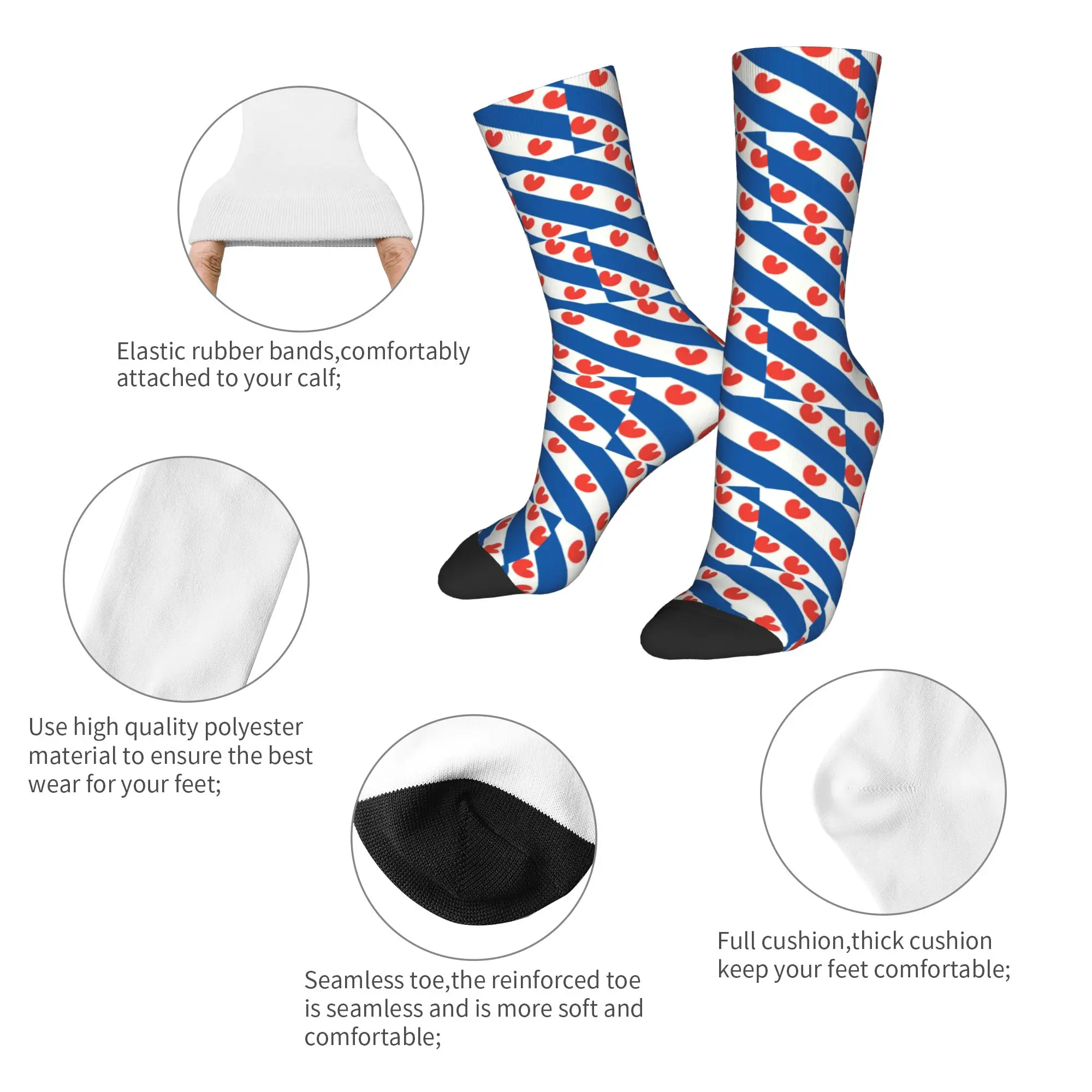 Custom Friesland Flag Men's Cr - đánh giá và giá Dress Sock Men